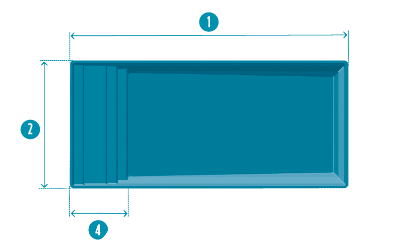 piscine-coque-elegance-plan Modèle Élégance XL
