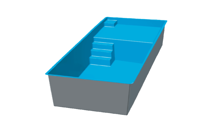 piscine-coque-prado-plage-3d Modèle Prado Plage XL